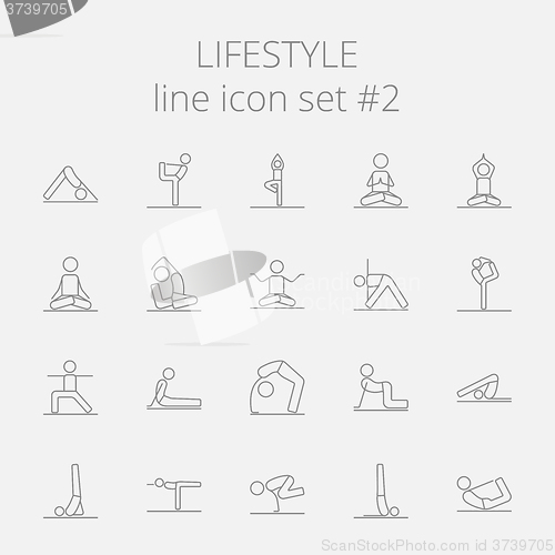 Image of Lifestyle icon set.