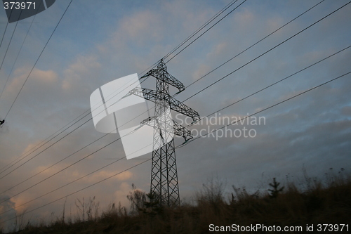 Image of High voltage power lines