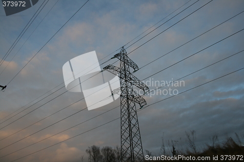 Image of High voltage power lines