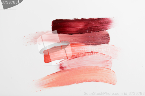 Image of close up of lipstick smear sample