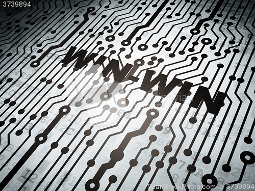 Image of Business concept: circuit board with Win-Win