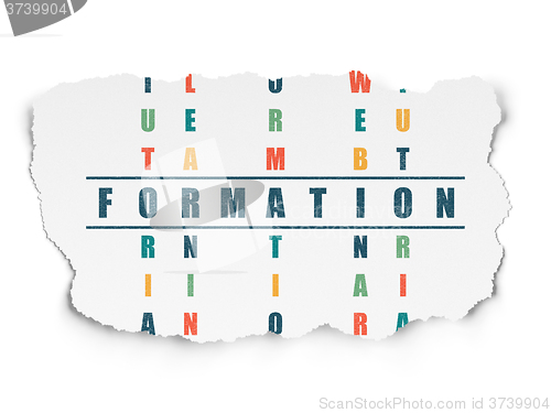 Image of Learning concept: Formation in Crossword Puzzle