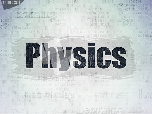 Image of Learning concept: Physics on Digital Paper background