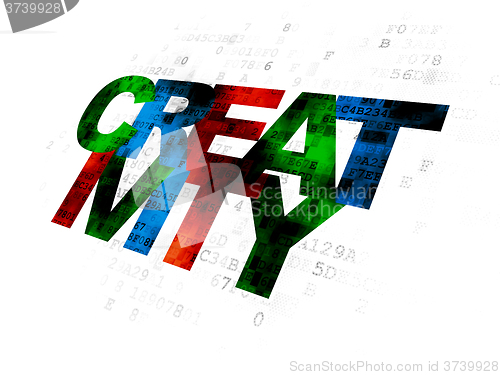 Image of Marketing concept: Creativity on Digital background