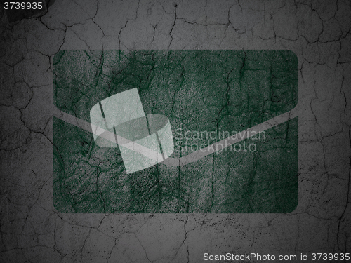 Image of Finance concept: Email on grunge wall background