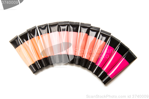 Image of close up of lip gloss tubes