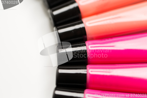 Image of close up of lip gloss tubes