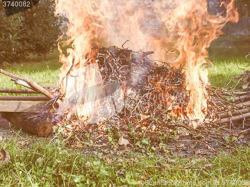 Image of  Burning fire vintage