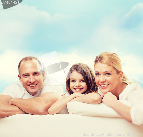 Image of happy family at home