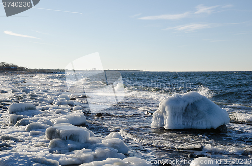 Image of Ice covered Nordic coast