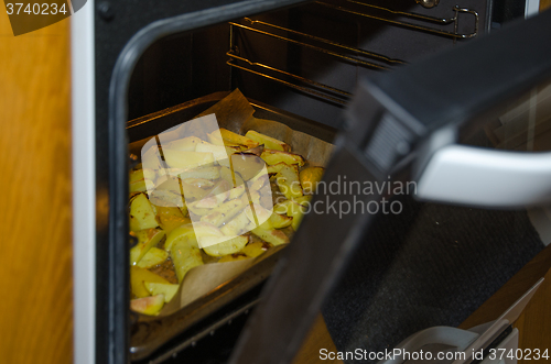 Image of Glance into the oven