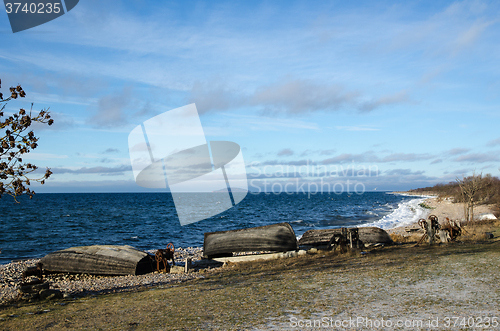 Image of Traditional small fishing boats