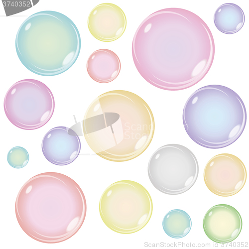 Image of Colored Soap Bubbles