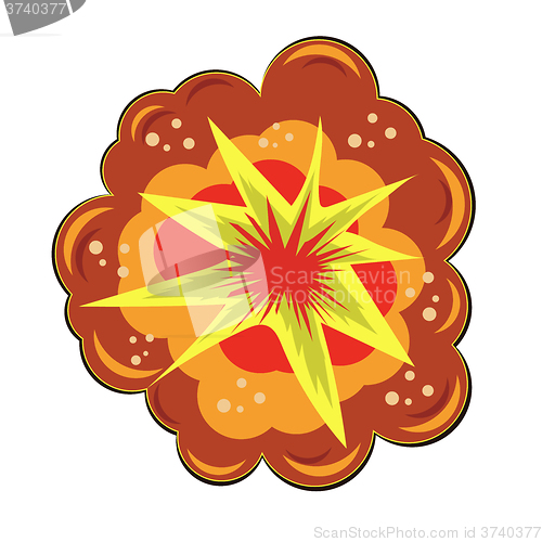 Image of Star Explosion with Particles