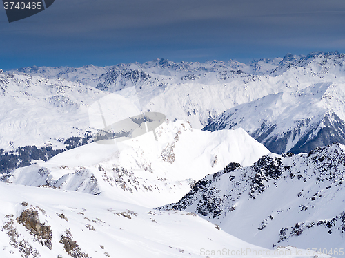 Image of Parsenn mountains around Davos