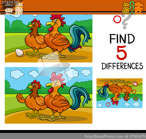 Image of task of differences for child