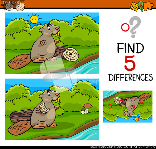 Image of differences task for kids