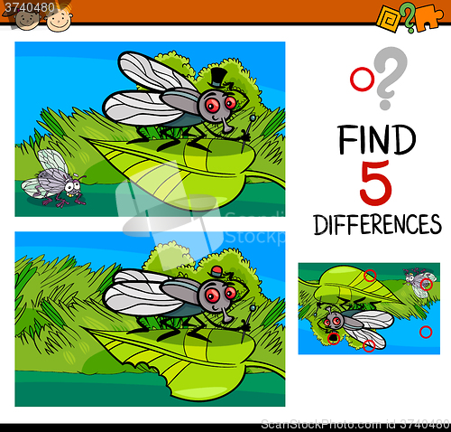 Image of differences task for child