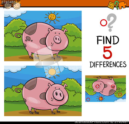 Image of finding differences task