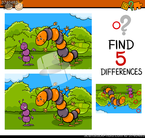 Image of preschool task of differences