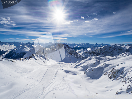 Image of Parsenn mountains around Davos