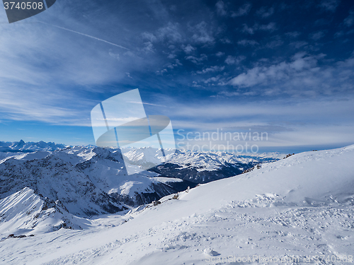 Image of Parsenn mountains around Davos