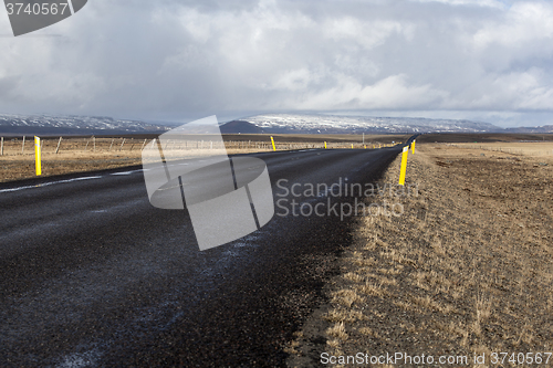 Image of Ring road in Iceland, springtime