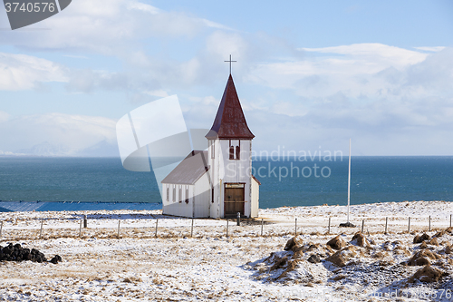 Image of Church of Hellnar at the peninsula Snaefellsness, Iceland