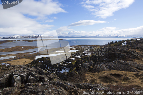 Image of Thingvellir with lake Pingvallavatn in Iceland