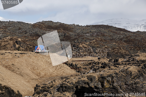 Image of Lonely colorful house in Iceland