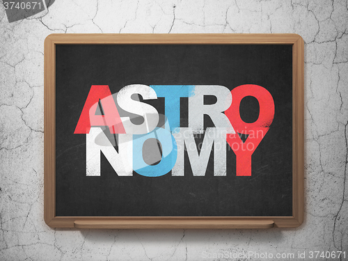 Image of Science concept: Astronomy on School Board background