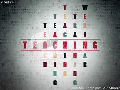 Image of Studying concept: Teaching in Crossword Puzzle