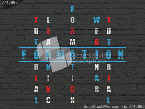 Image of Studying concept: Formation in Crossword Puzzle