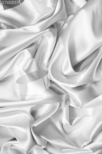 Image of white silk background