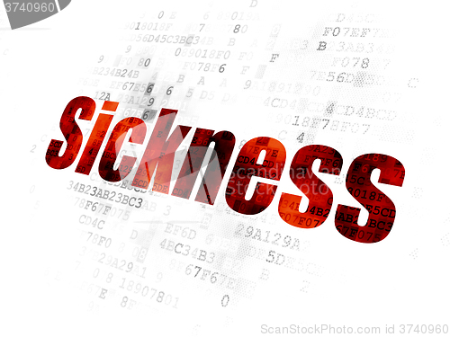 Image of Medicine concept: Sickness on Digital background