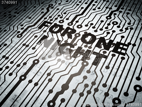 Image of Travel concept: circuit board with For One Night