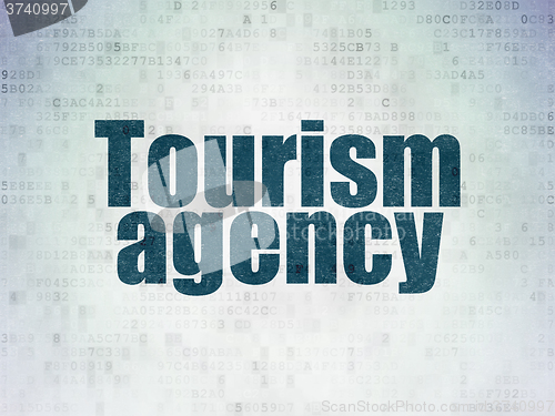 Image of Tourism concept: Tourism Agency on Digital Paper background