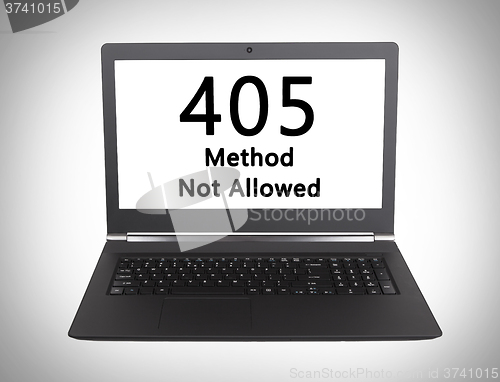 Image of HTTP Status code - 405, Method Not Allowed