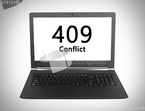 Image of HTTP Status code - 409, Conflict