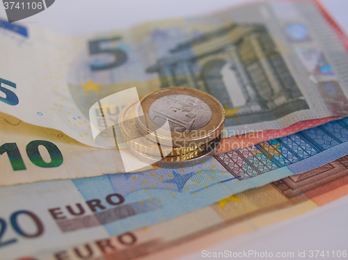 Image of Euro coins and notes