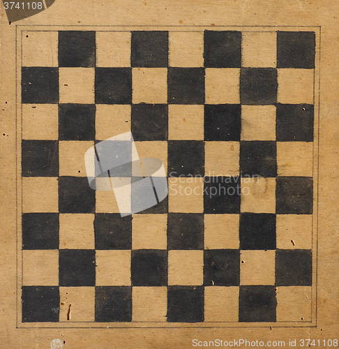 Image of Draughts or Checkers game board