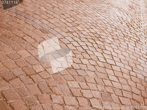 Image of Retro looking Red porphyry background