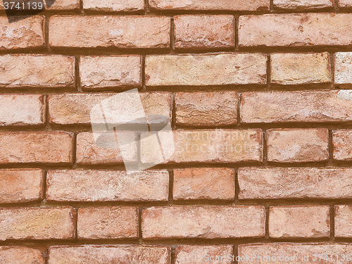 Image of Retro looking Red brick wall background