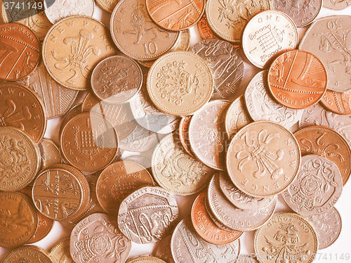 Image of  Pound coins vintage