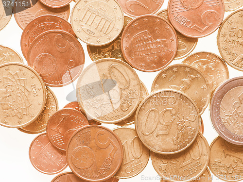 Image of  Euro coins vintage