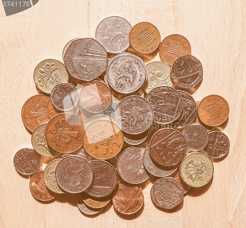 Image of  Pound coins vintage