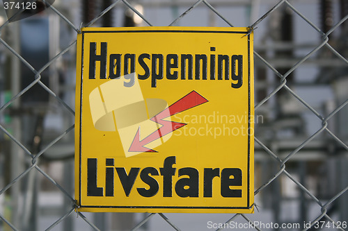 Image of High voltage sign