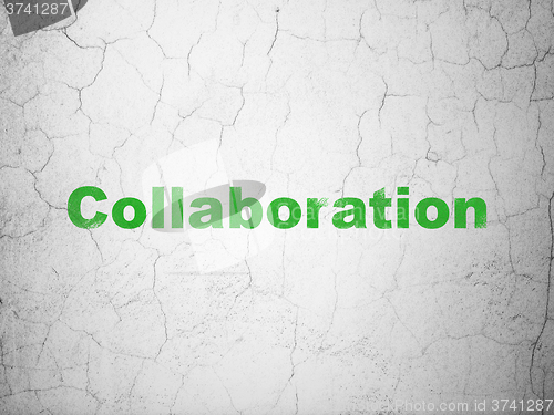 Image of Business concept: Collaboration on wall background