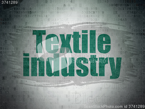 Image of Manufacuring concept: Textile Industry on Digital Paper background