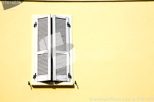 Image of shutter europe  italy  lombardy       in  the milano old    bric